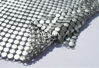 China Cortina de chuveiro de alumínio Sequined metálica da malha, textura macia da tela da cortina da malha fornecedor