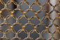 Painéis de bronze da cortina da malha do metal do anel do correio Chain da cor para o divisor do espaço fornecedor
