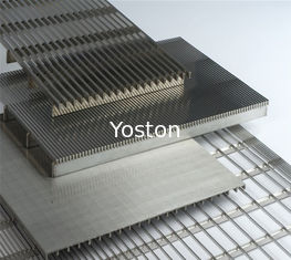 China Oposição material de aço inoxidável soldada do calor do tela plano do fio da cunha de Johnson fornecedor