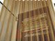 Cortina de bronze da bobina do metal da cor, divisores de sala de suspensão da rede de arame para o teto fornecedor